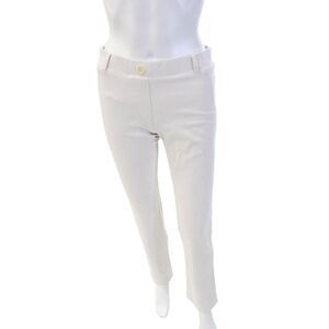 Beta Brand Womens Elastic High Waist Slim Fit Wide Bootcut Pants Gray Size S